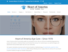 Tablet Screenshot of heartofamericaeyecare.com